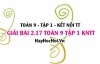 Bài 2.17 Toán 9 tập 1 SGK Kết nối tri thức